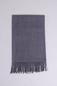 Women's grey cozy warm stylish scarf.