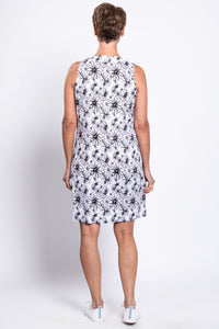 Scarlette Dress, BW Sketch, Linen Bamboo