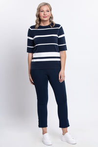 Serena Sweater, Nautical Stripe, Cotton