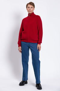 Shalamar Sweater, Red, Wool Cashmere