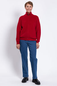 Shalamar Sweater, Red, Wool Cashmere