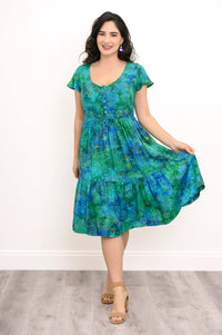 Sharpie Dress, Tropical Azure