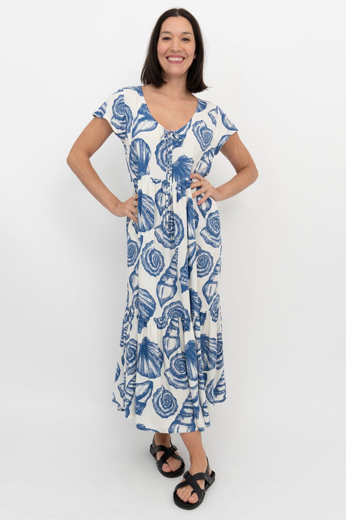 Sharpie Long Dress, Seashore