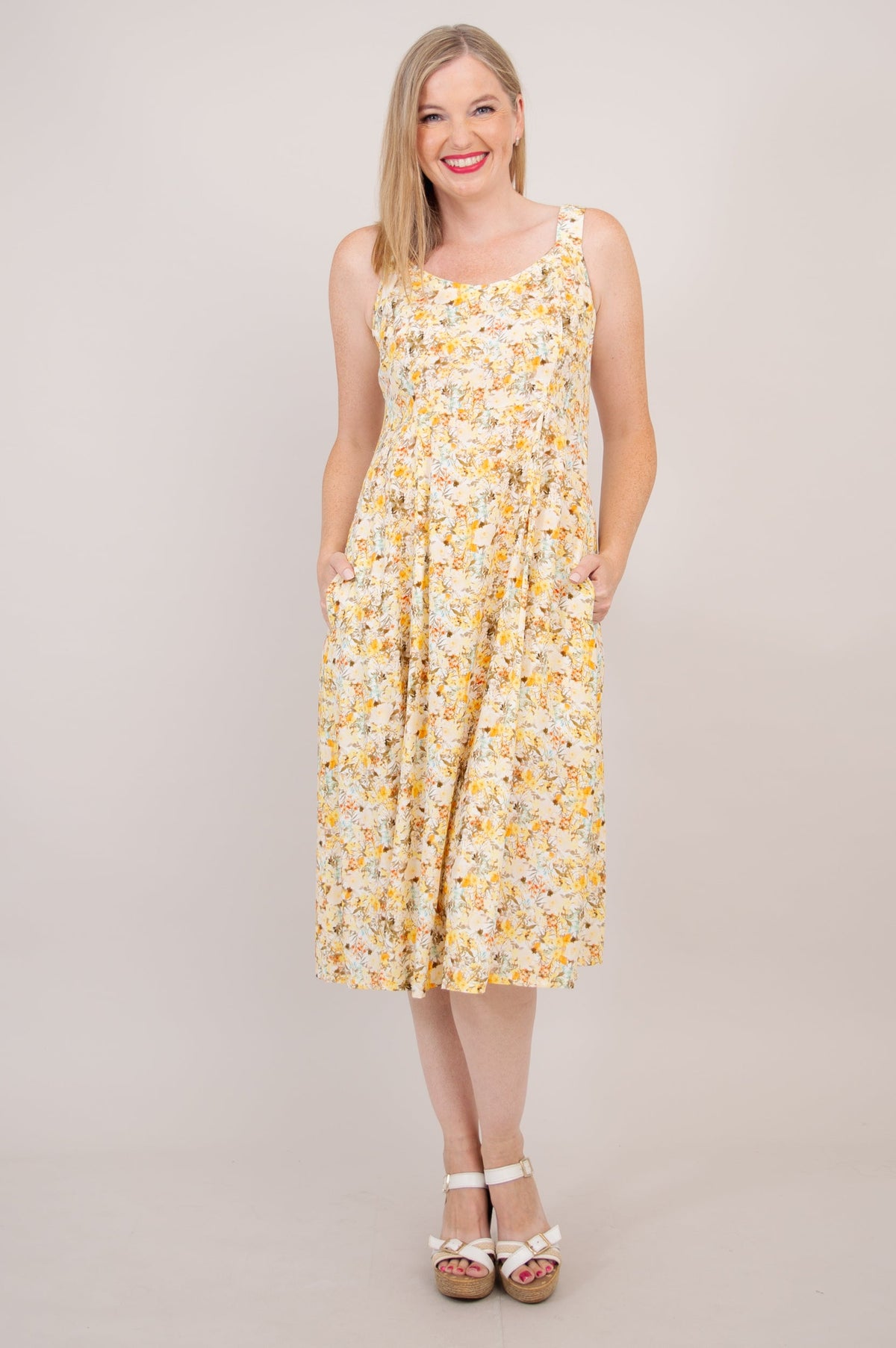 Shauna Dress, Dainty, Woven Bamboo