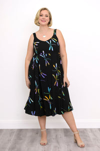 Shauna Dress, Abalone Dragonfly