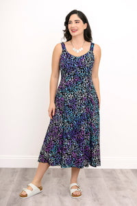 Shauna Dress, Coral Fantasy