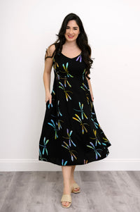 Shauna Dress, Abalone Dragonfly