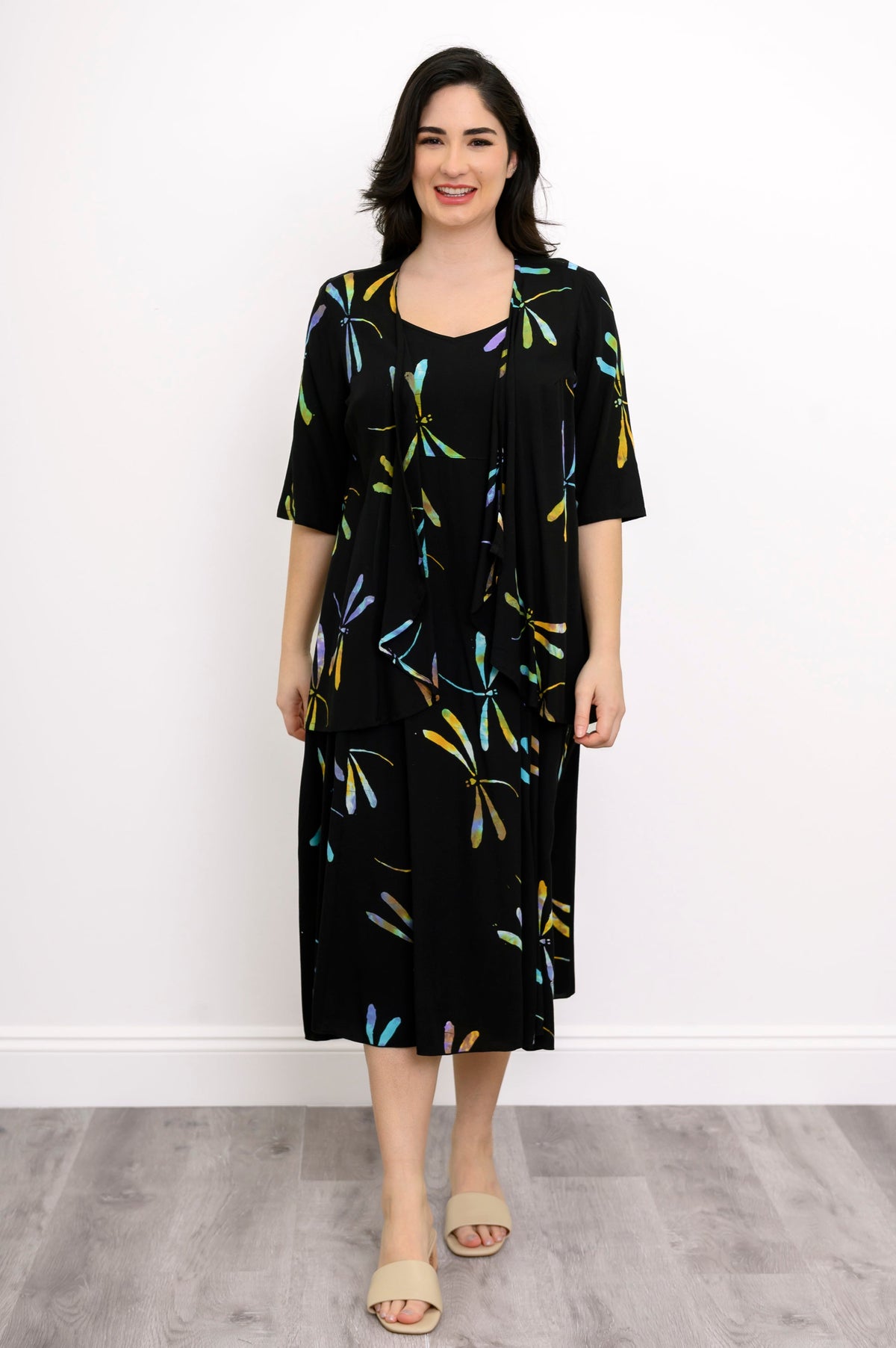 Shauna Dress, Abalone Dragonfly