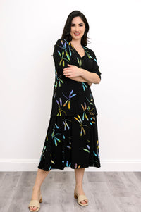 Shauna Dress, Abalone Dragonfly