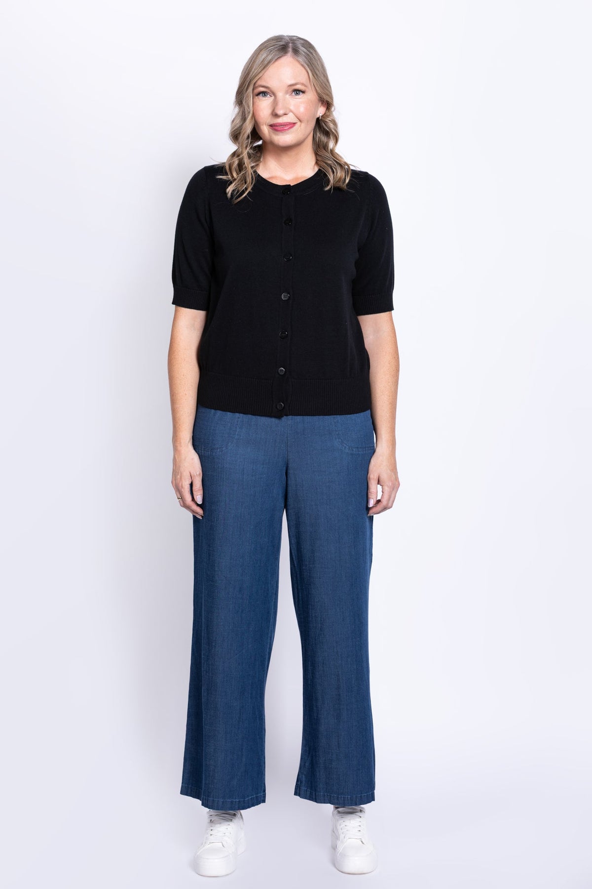 Shen Cardigan, Black, Cotton