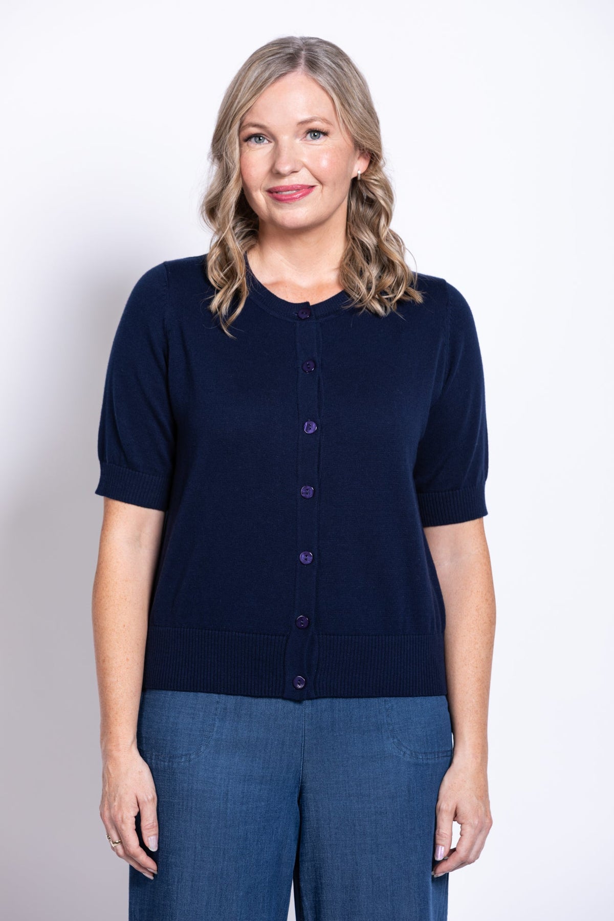 Shen Cardigan, Indigo, Cotton