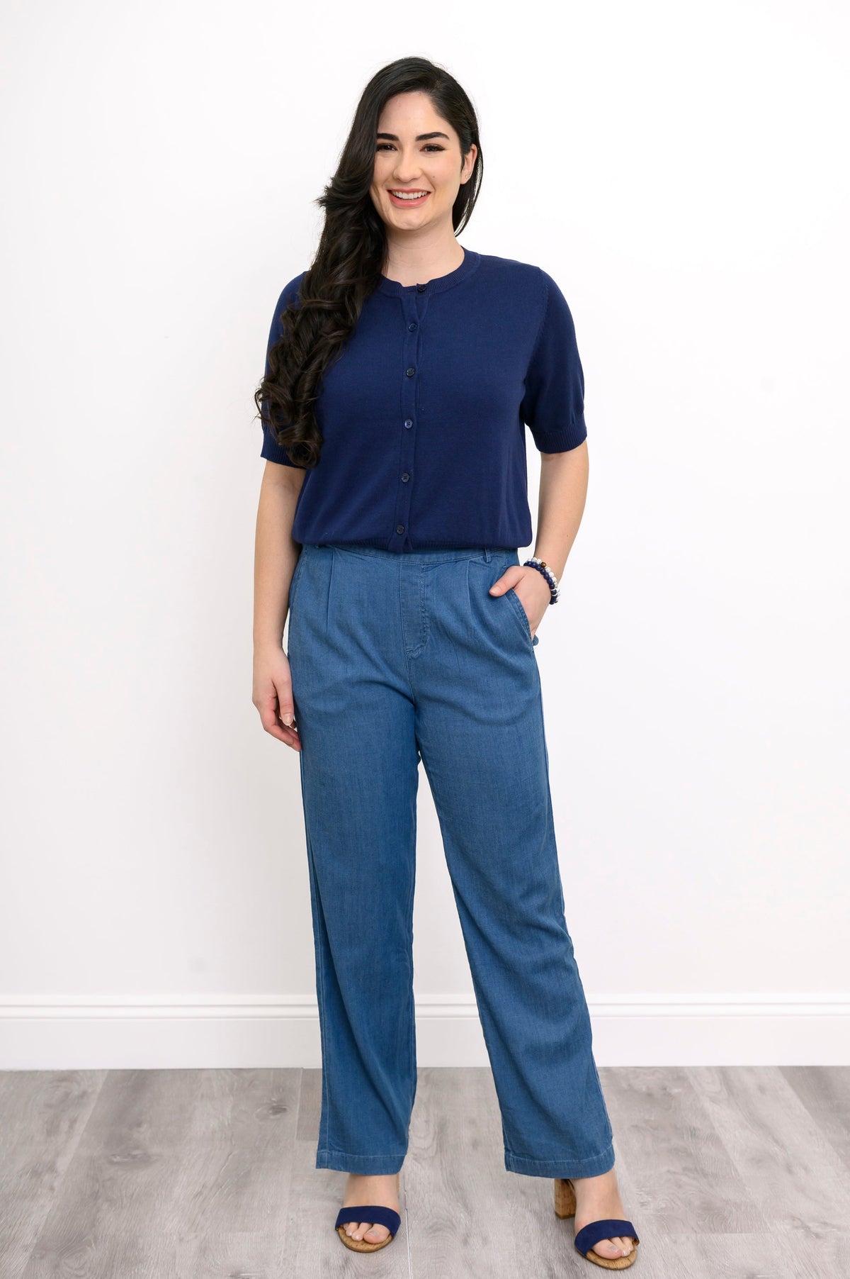 Shen Cardigan, Indigo, Cotton