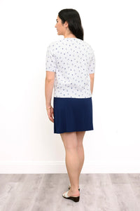 Shen Cardigan, White Anchor, Cotton