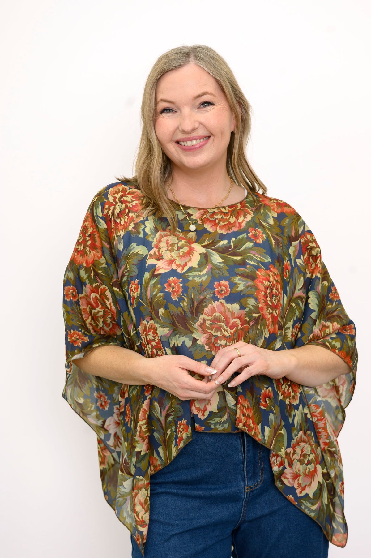Silk Poncho