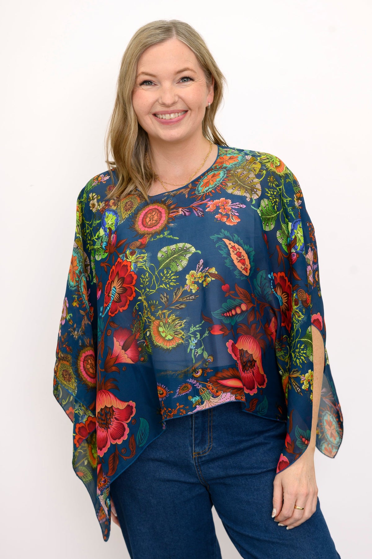 Silk Poncho