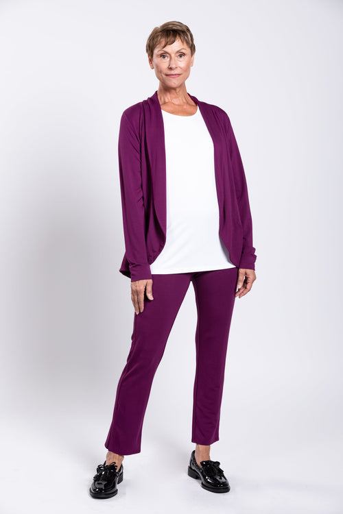 Sarina Pant, Magenta, French Terry