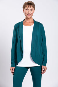 Simmer Jacket, Teal, French Terry