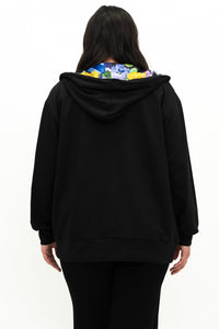 Sky Hoodie, Black, Cotton