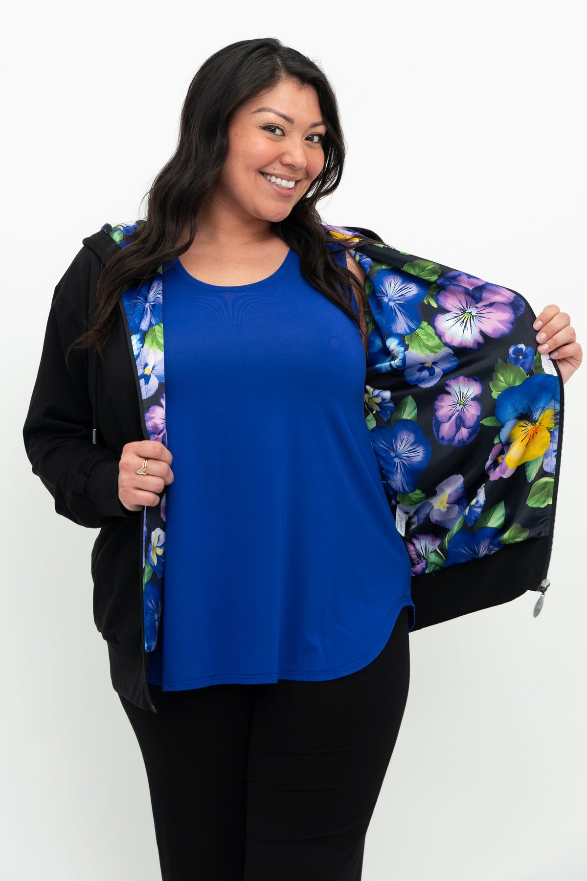 Sky Hoodie, Black, Cotton