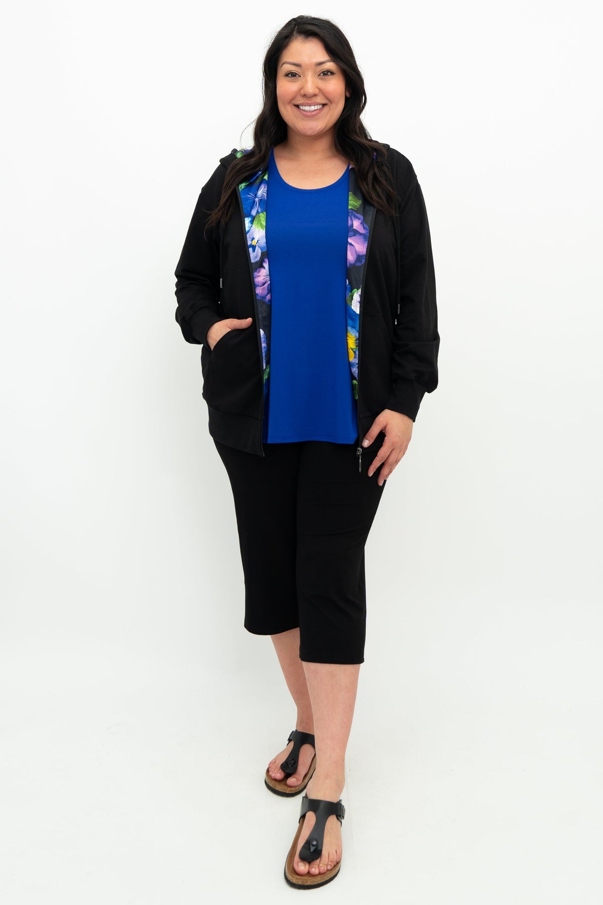 Sky Hoodie, Black, Cotton