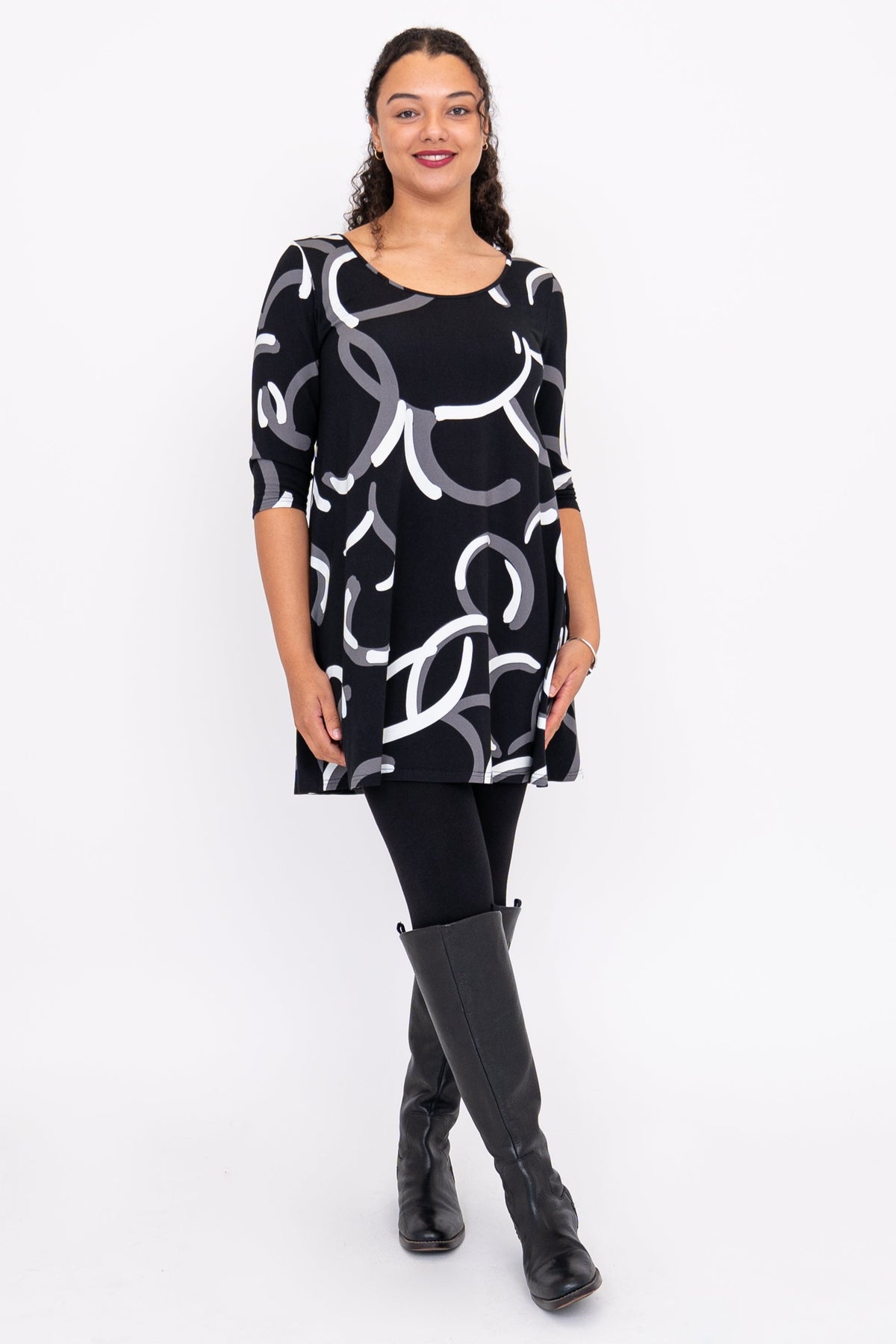 Spirit 3/4 Dress, BW Focus, Bamboo