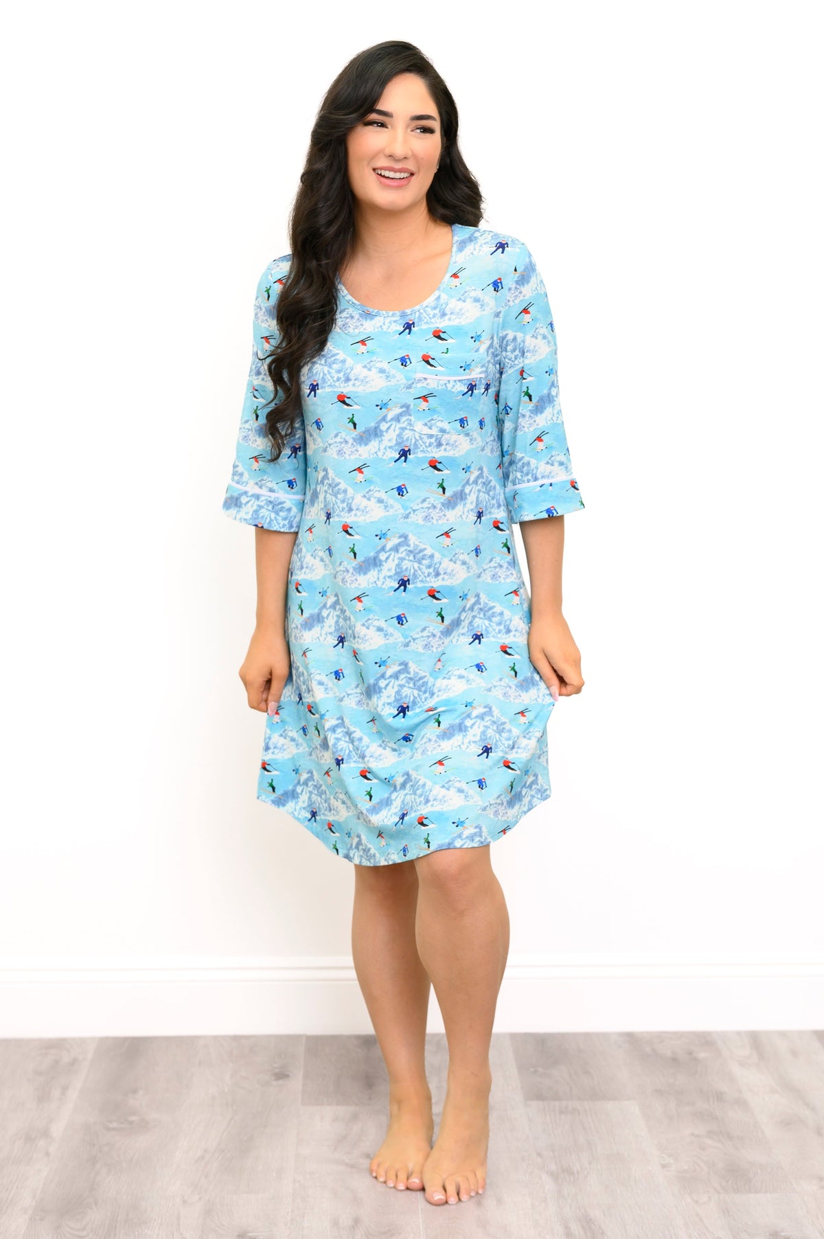 Starlight Sleepshirt, Skiier, Bamboo