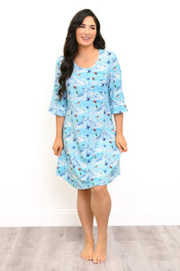 Starlight Sleepshirt, Skiier, Bamboo