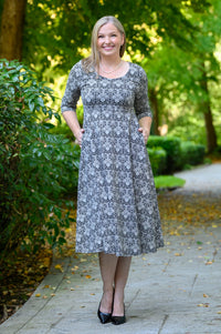 Stella Dress, Night Lace, Bamboo