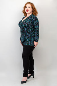 Suzanne Long Sleeve Top, Jewels, Bamboo - Final Sale