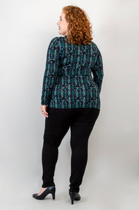 Suzanne Long Sleeve Top, Jewels, Bamboo - Final Sale