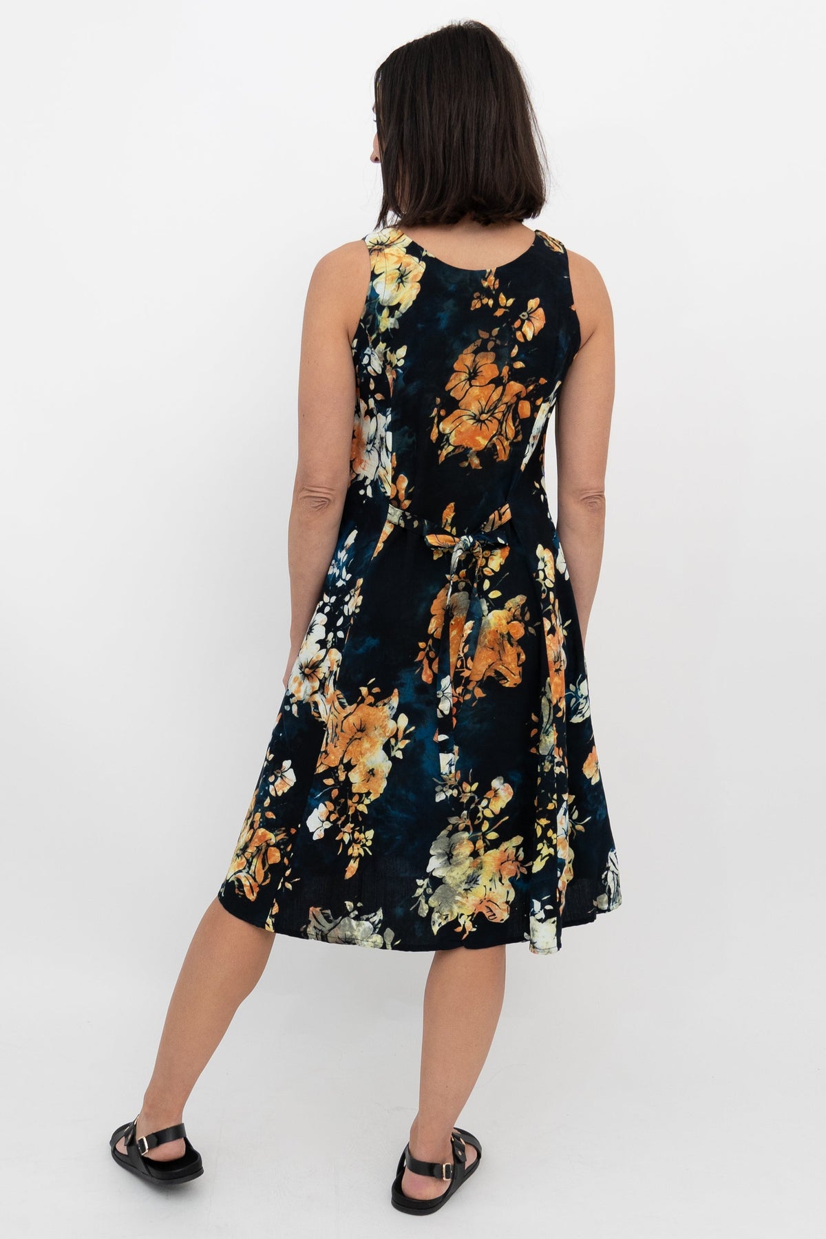 Sweet Sara Dress, Cream Bunga