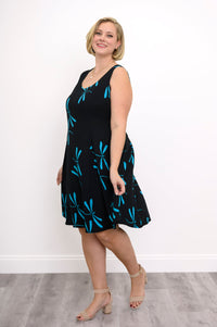 Sweet Sara Dress, Turquoise Dragonfly