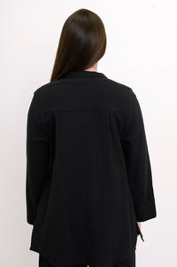 Temple Blouse, Black