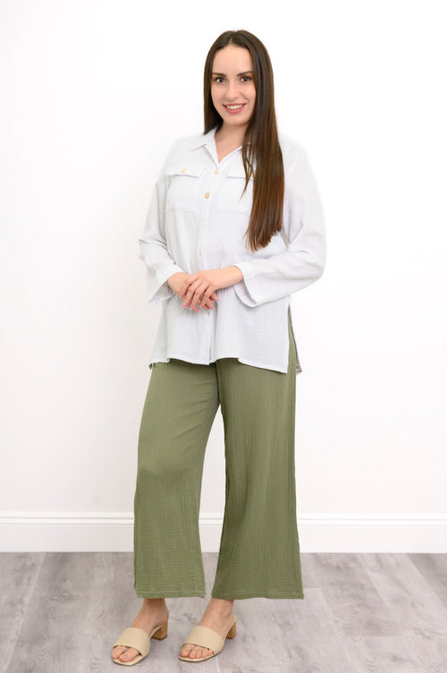 Temple Blouse, White