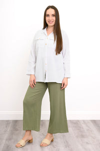 Temple Blouse, White