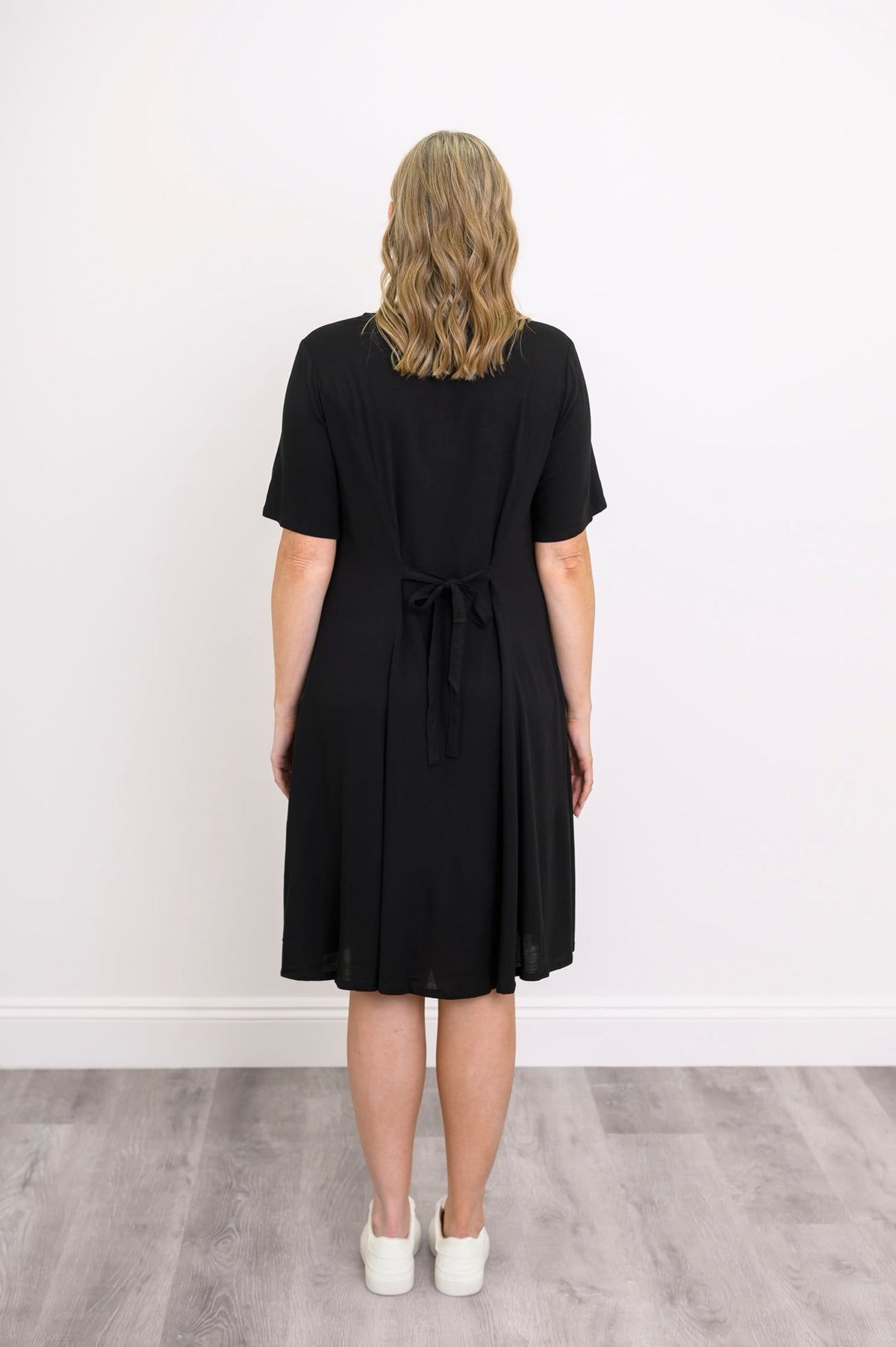 Teresa Dress, Black, Linen Bamboo