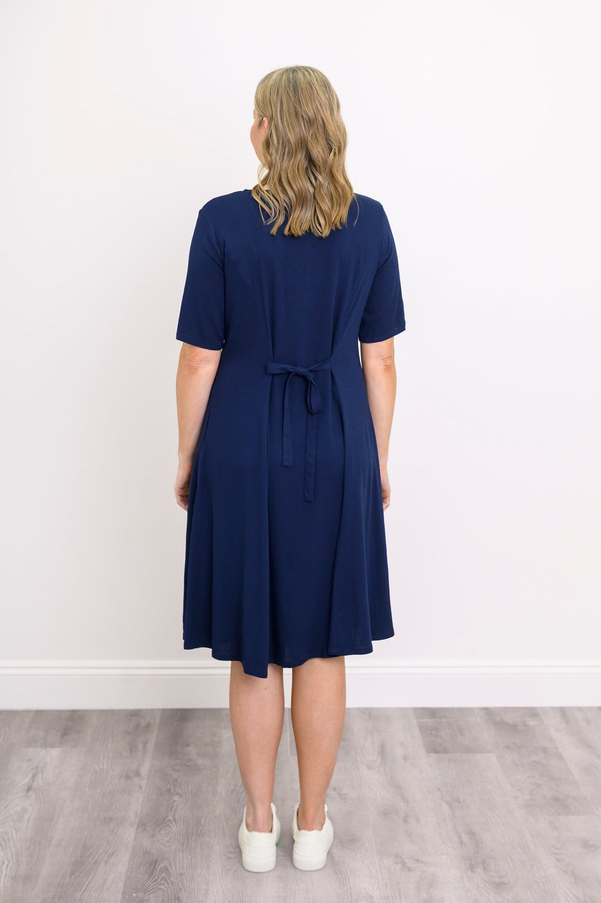 Teresa Dress, Indigo, Linen Bamboo