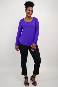 Tessa Long Sleeve, Violet, Bamboo - Final Sale