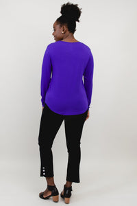 Tessa Long Sleeve, Violet, Bamboo - Final Sale