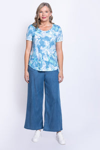 Tessa Tee, Denim Clouds, Bamboo