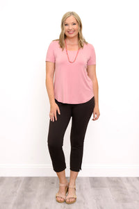 Tessa Tee, Dusty Rose, Bamboo