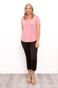Tessa Tee, Dusty Rose, Bamboo