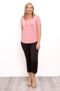 Tessa Tee, Dusty Rose, Bamboo