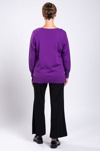 Tiff Sweater, Bright Royale, Cotton