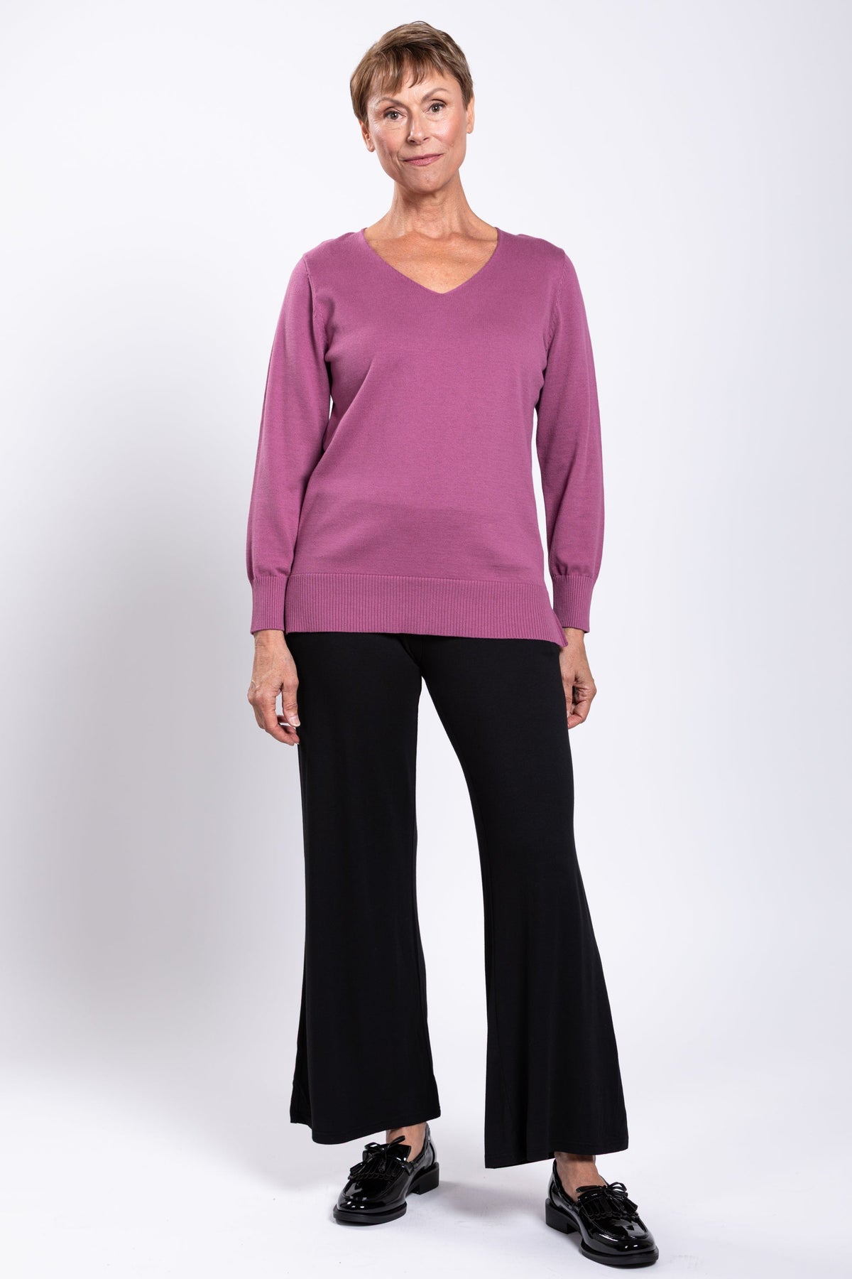 Tiff Sweater, Rose, Cotton