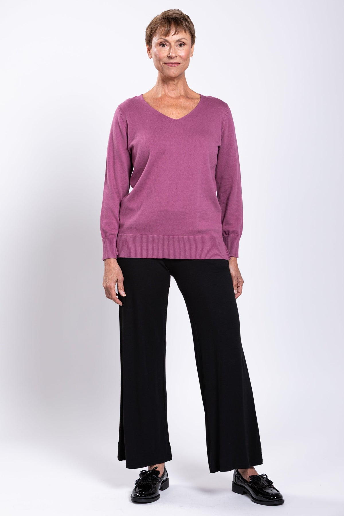 Tiff Sweater, Rose, Cotton