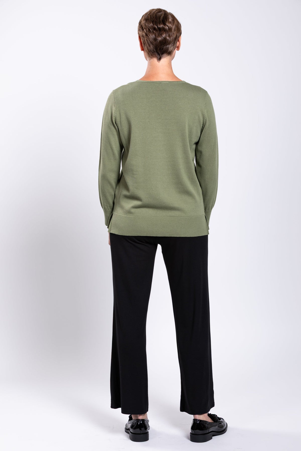 Tiff Sweater, Sage, Cotton