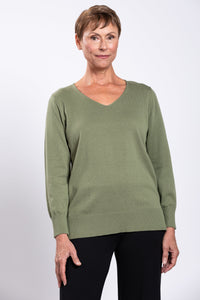 Tiff Sweater, Sage, Cotton