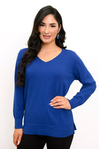 Tiff Sweater, Absolute Blue, Cotton