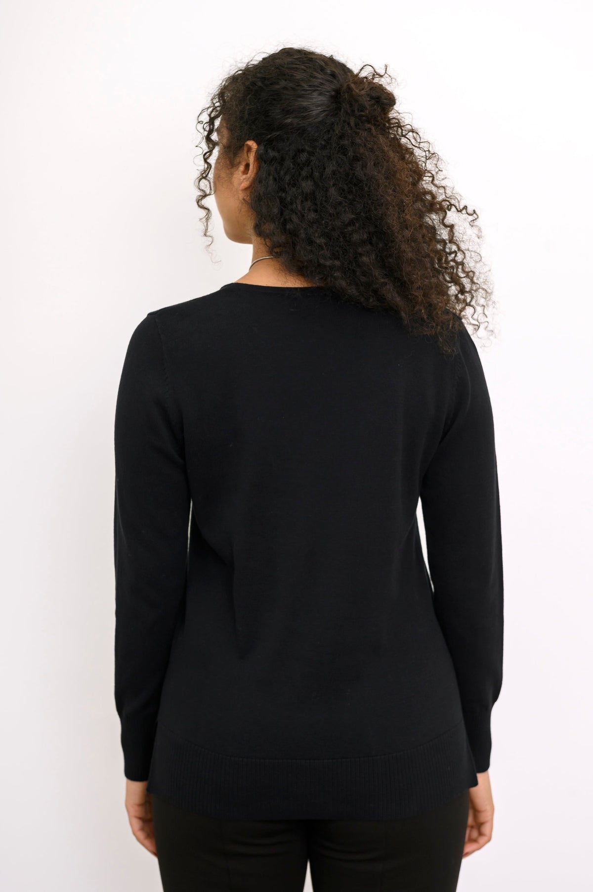 Tiff Sweater, Black, Cotton
